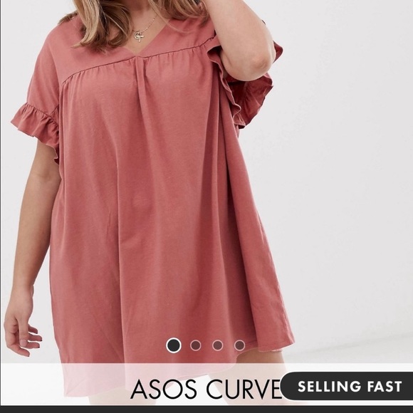 asos curve smock dress